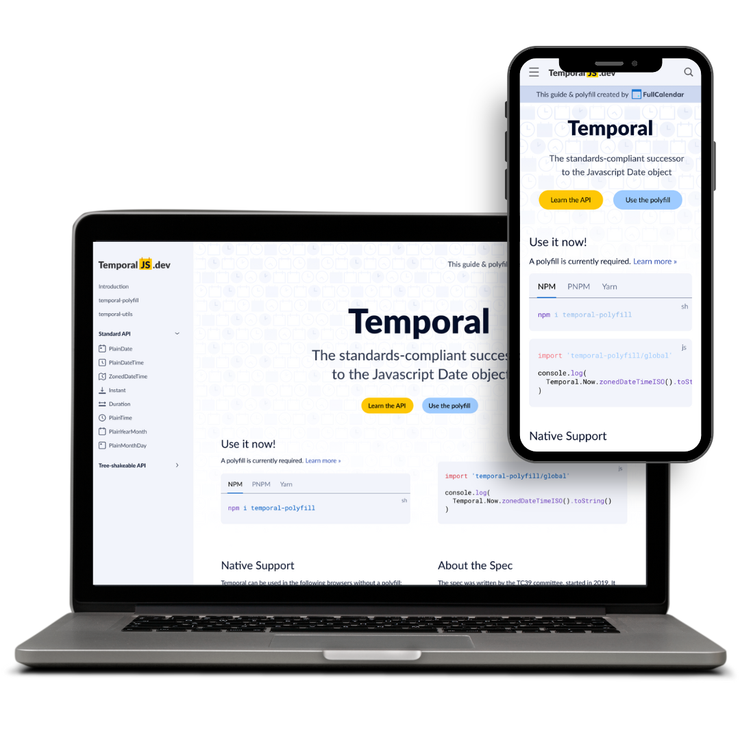 TemporalJS, a Developer Docs & Frontend project built by Netrex Solutions